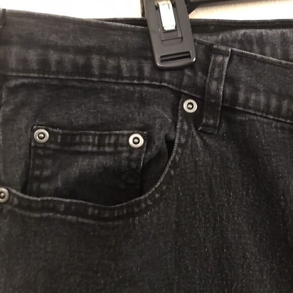 DG2 Diane Gilman Women's Studded Stretch Denim Jeans Wide Leg Dark Wash Siz 20W - Picture 6 of 9